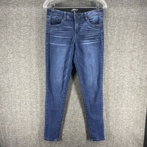 Mac and Me Jeans‎ Womens 4 Blue Straight Mid Rise Stretch Dark Wash